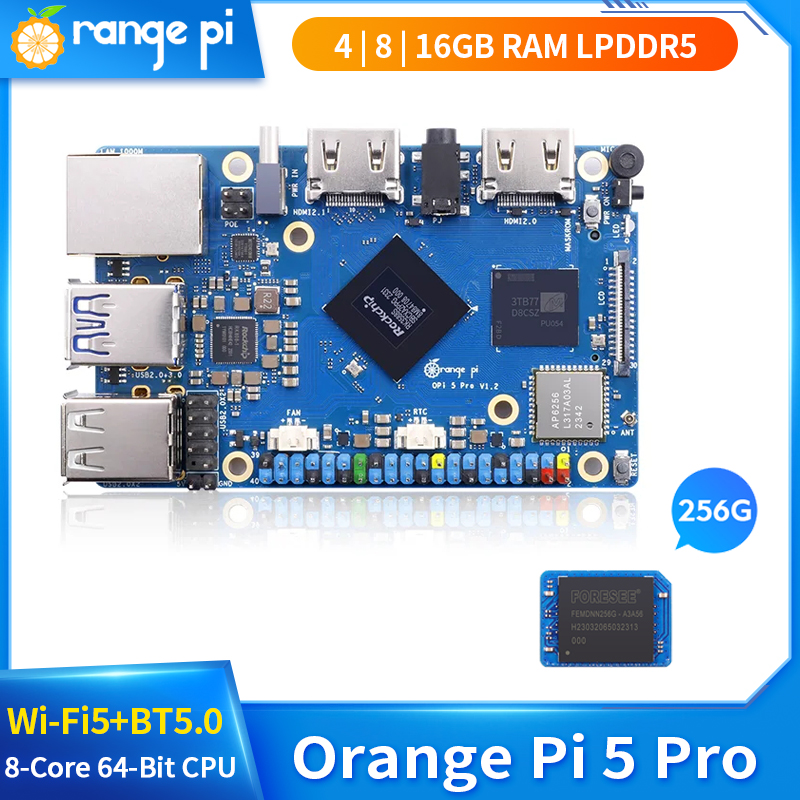 Orange Pi 5 Plus 16Gb - أورانج باي 5 برو 16 8
