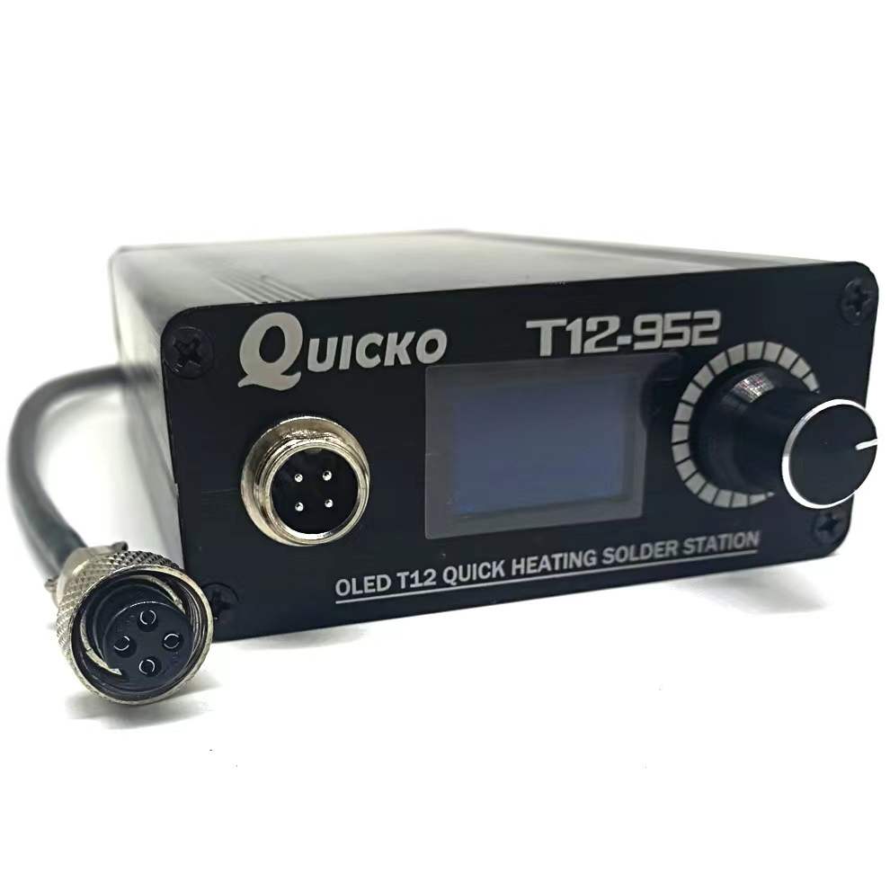 محطة لحام T12-952 سريعة التسخي - مراجعة Soldering Station T12 Oled وسعره